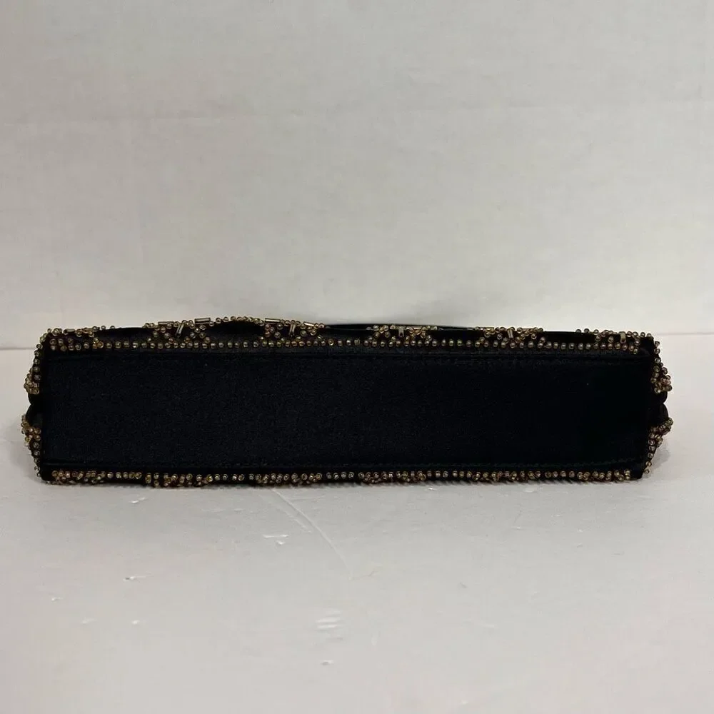 Adrienne Vittadini Black Beaded Purse